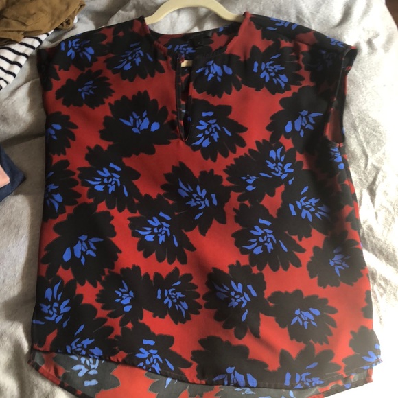 Jcrew floral shirt size 0 - Picture 4 of 4